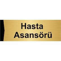 Personel Soyunma Odası 7x20cm Altın Renk Metal Yönlendirme Levhası