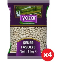 Yazar Şeker Fasulye 1 Kg. X 4 Paket