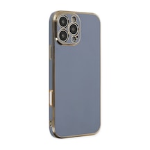 Apple  Uyumlu  iPhone 16 Pro Max Kılıf Volet Silikon Mavi