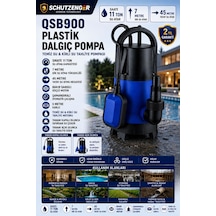 Qsb 900w Su Motoru Dalgıç Pompası Şamandralı Otomatiktir 5mm Kadar Suyu Çeker