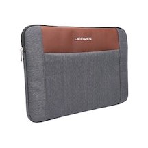 Lenyes Lb542 Rambler Serisi Su Geçirmez Polyester Kumaş 13-14 İnç Laptop Çantası Gri