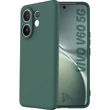 Vivo V60 Uyumlu Silikon Kılıf - Pastel Renk Tonu Kamera Korumalı Esnek Kapak - Yeşil Yeşil