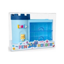 Tr Kawaii Kale Tasarımlı Masaüstü Organizer Kalemlik Çekmeceli Kalemlik Düzenleyici Pastel Desk Organizer Mav Genel