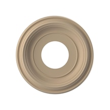 Ekena Millwork Cmp10trgbe Geleneksel Termoform Pvc Tavan Madalyonu 5 1/2 Cm&apos Ye Kadar Kanopilere Uyar , 10" Od, Ultracover Saten Smokey Bej