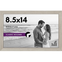 8,5 X 14 Kırılmaya Dayanıklı Camlı Resim Çerçevesi - Tasarlanmış Ahşap İle Galeri Tarzı Çerçeve - İmza Koleksiyonu - Duvar Ekranı İçin Fotoğraf Çerçevesi - Driftwood