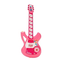 4933 Gitar Fonk Tuşlu Askılı Pembe Sesli