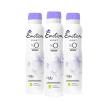 Emotion Violet Kadın Sprey Deodorant 3 x 150 ML