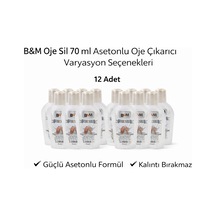 B&M Oje Sil Asetonlu Oje Çıkarıcı 12 x 70 ML