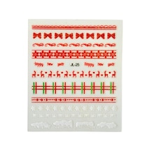 No.25 - Noel 3d Tasarım Tırnak Yapışkan Sticker Tırnak Dövmesi Nail Art