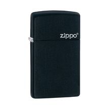 Ehediye Zippo Çakmak Bayan Siyah Slim Logo 1618Zl