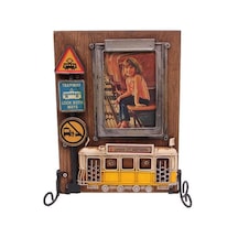 Dekoratif Metal Çerçeve Tramvay Dekorlu Vintage Hediyelik Arbltgs47a04ıo0hhrj