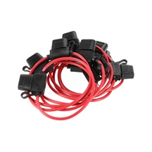 Moveevo 10 Adet 40a Araba Motosiklet Sigorta Tutucu, Dc 12v Siyah-kırmızı, 26cm Kablolu, Standart Sigorta Tipi, Ön/arka Montaj 40