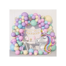 Unicorn Konsept Balon Seti 50'li,unıcorn Balon Seti