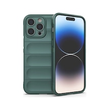 Apple İphone 14 Pro Kılıf Optimum Silikon - Koyu Yeşil