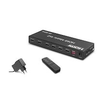 Lb Hdmı Matrix Switch Edıd Ses Çıkışlı Kumandalı 4k 60 Hz 4 Giriş 2 Çıkış Siyah Hdx1334