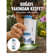 Abs Gövdeli Öğrenci Ve Hobi Mikroskobu - Mavi Renk Yeni Nesil