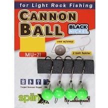 Spiinx Cannon Ball Mafsallı Yeşil Uv Jighead No:6 6gr