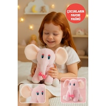 Beyaz Fil Peluş Oyuncak 20 17 Cm Çocuk Odası Dekoru, Sevimli Bebek Hediyesi, Yumuşak Peluş Figür Diğer