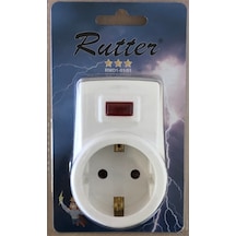 Rutter RMDI-01/01 Tekli Akım Korumalı Priz Beyaz