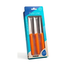 Pirge Pure Line Turuncu Meyve Bıçağı Seti 9 Cm 6'lı Diğer