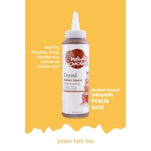 Melwiss Chocolate Fondü Şelale Tatlı Sos 330 G - Waffle & Krep & Pankek & San Sebastian Sosu X 4 Adet