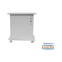 Kanki Pet 60 CM Mdf İthal Akvaryum Beyaz Sehpa 60 x 35 x 67 CM