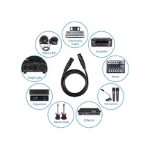 Leezsing 4 Adet Dmx512 Sinyal Kablosu Tel 2m/6.6ft 3 Pin Xlr Bağlantı Konnektörü Erkek-dişi Sahne Aydınlatma Armatürü Dj Gösterisi İçin Diğer