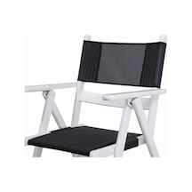 Marmaris Ve Atina Sandalyeler Için Oturum Ve Sırt Pvc- Siyah