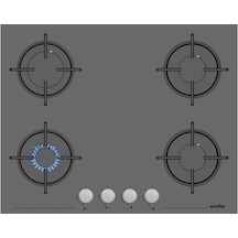 Simfer 3655 4G Silver Cam Ankastre Ocak