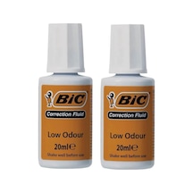 Sıvı Silici Daksil 2 Adet Bic 20 Ml Fırçalı Sıvı Düzeltici Daksil Okul Ofis Büro Fırça Uçlu Daksil