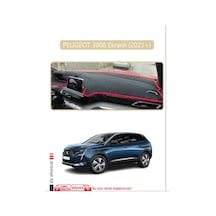 Peugeot 3008 Ekranlı 2021+ Torpido Koruma Halısı Bej Kenar