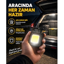 Süper Parlak 800 Lümen Led Fener Usb Şarjlı, 3 Işık Modlu, Mini Taşınabilir Ve Anahtarlık Tipi Yeni Nesil - Lisinya Diğer