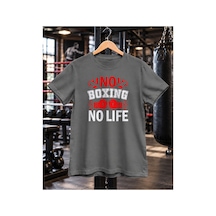 Segungear Noboxing Erkek Regular Fit Baskılı Spor Tişört Gri - 933501233 Gri