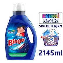 Bingo Renkli Beyaz Sıvı Çamaşır Deterjanı 33 Yıkama 2145 ML