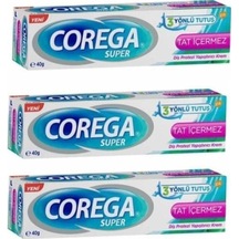 Super Diş Protezi Yapıştırıcı Krem Tatsız 40gr 3 Adet