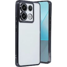Newface Xiaomi Redmi Note 13 Pro 5g Kılıf Razer Lensli Silikon - Siyah