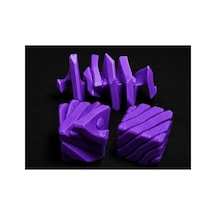Alvera Fidget Puzzle Küp Hareketli Dönüşebilen Stres Giderici Zeka Oyuncağı, Masaüstü Fidget Küp - Mor