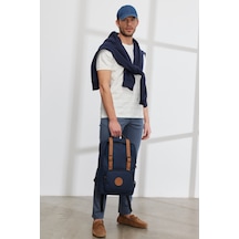 AC&Co / Altınyıldız Classics Erkek İndigo 360 Derece Her Yöne Esneyen Rahat Slim Fit Pantolon 4A1400000002IND58