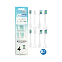V Clean Sonic Soft Temizlik - Philips Sonicare Uyumlu 8 Adet Yedek Başlık