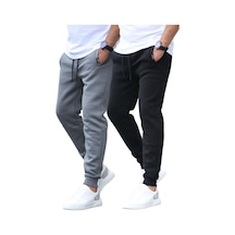Madmext Antrasit/siyah Basic 2'li Paket Erkek Eşofman E7444 Antrasit/siyah