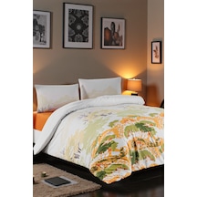Çift Kişilik Nevresim Seti 200x220 Cm %100 Pamuk Çarşafsız 2 Adet Yastık Kılıflı Çok Renkli