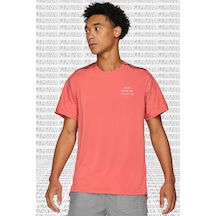 Nike Rise 365 Run Division Short Sleeve Reflectörlü Erkek Koşu Tişörtü Pembe Pembe
