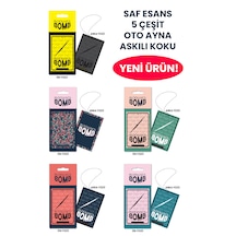 5 Li Set Oto Ayna Askılı İpli Kalın Karton Koku 10x6,5cm Safesans