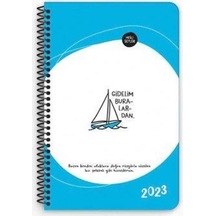 Hisli Şeyler Haftalık Ajanda Gidelim 13x19,5 Beyaz