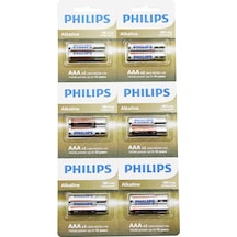 Phılıps Alkaline İnce - Aaa - 1.5v Pil 12pcs 2li X 6