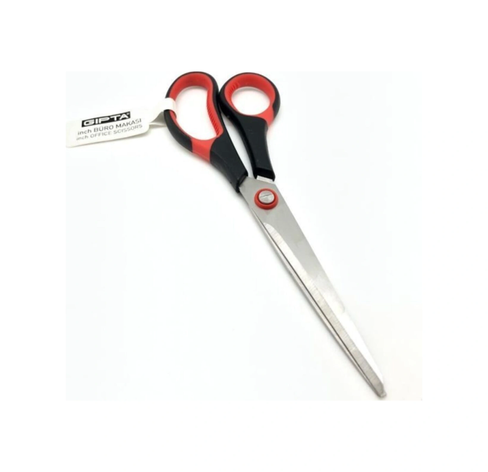 7 Inch Büro Makası F1600 Kırmızı Renk