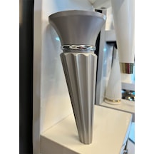 Oscar Sert Plastik Ayak 19cm Gri Koltuk Dolap Komidin Şifonyer Modern Tv Ünite Ayağı Mobilya Puf Gri