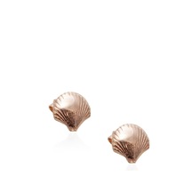 Mini Istiridye Küpe - Rose