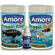 Veggie Green Algae 250ml + Veggie GarlicPro 250ml Kutu Balık Yemi