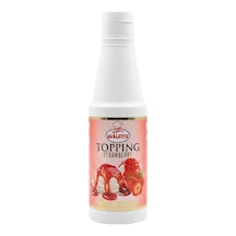 Ovalette Topping Çilek Sosu 1 Kg Waffle, Pancake, Tatlı Ve İçecekler İçin Yoğun Çilek Aromalı Topping